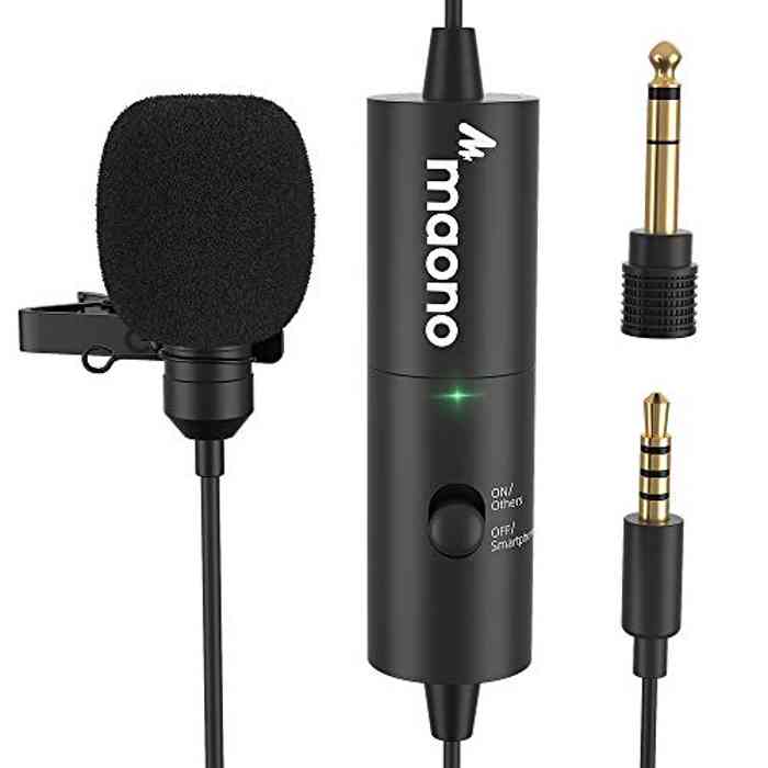 maono AU-100R Rechargeable Omnidirectional Lapel Microphone